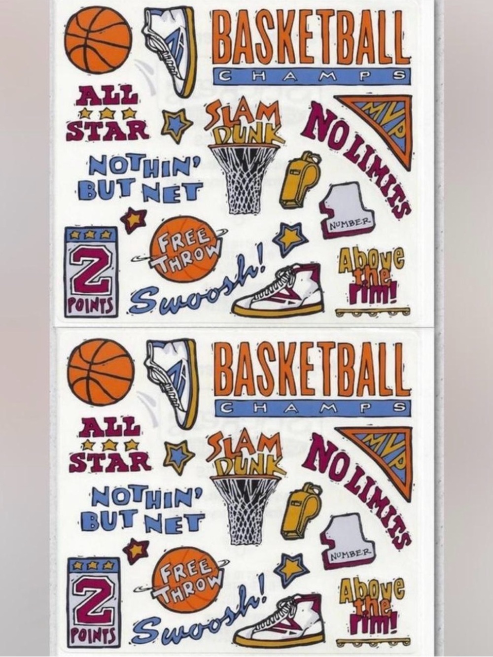$2 Basketball Champs stickers $2 WITH ANY $10 ORDER OR MORE